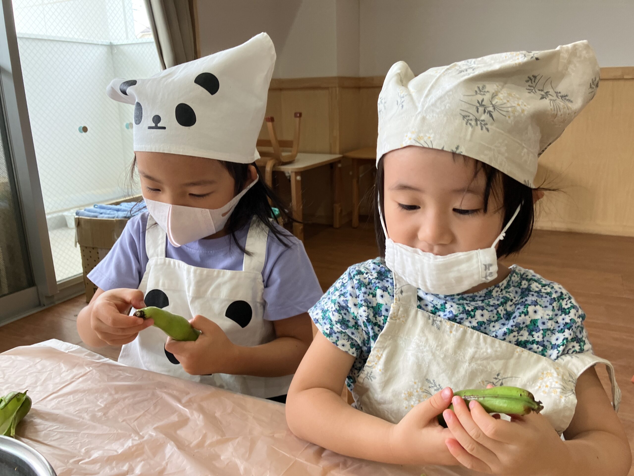 鞘取りをしている様子